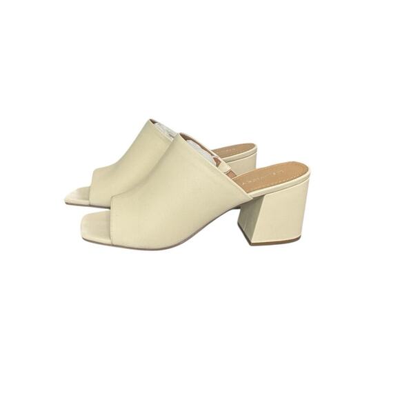 NIB! Lisa Vicky Virtue Sandal Cream Open-Toe Mule Slides  - Size 8 - Picture 3 of 10